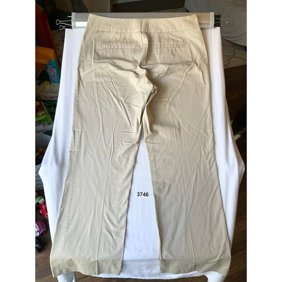 7th Ave. New York Women Khaki Pants size 8 Formal Wide Leg Light Beige - Picture 11 of 11